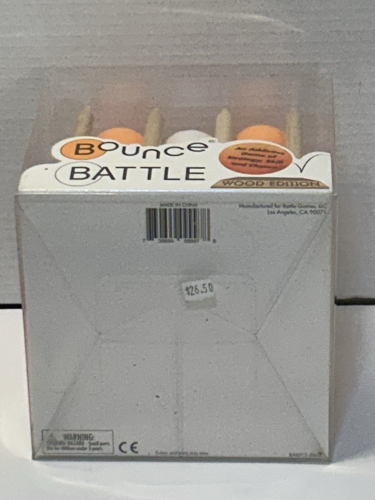 Bounce Battle Wood Edition Skill and Action Game-For 1 Or More Players-9 Years +