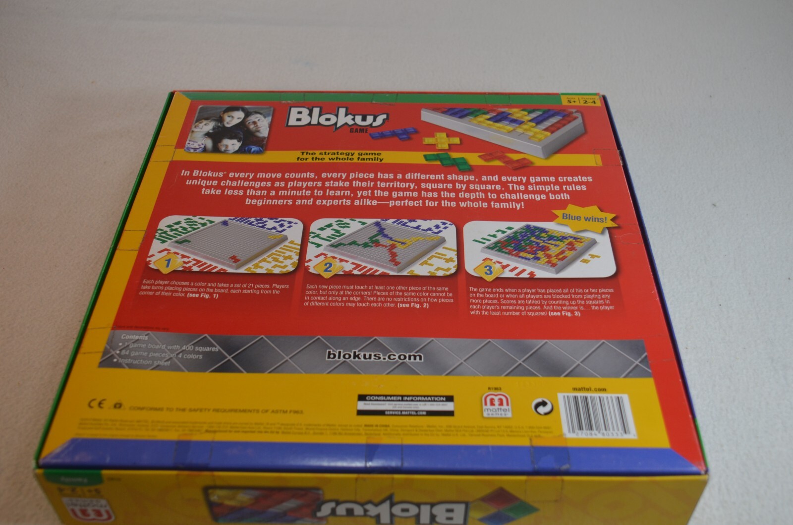 Blokus Game Mattel Ages 5-Up 2-4 players 2012 Complete