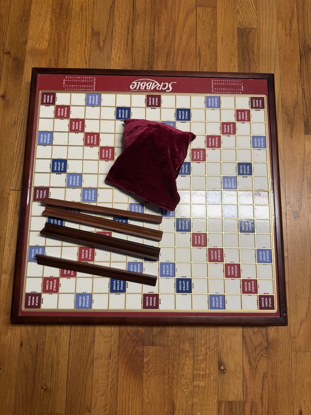 Scrabble Giant Deluxe Wooden Edition Turntable Board Game