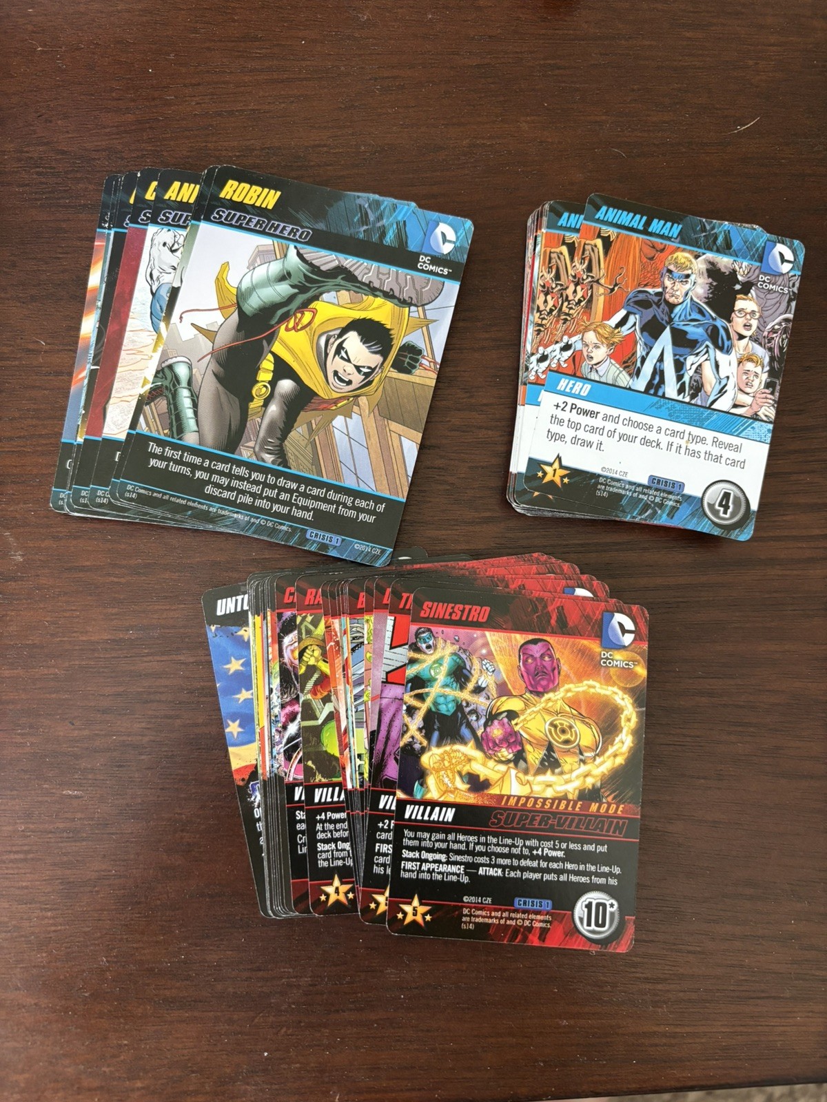 DC Comics Deck-Building Game Crisis Expansion 1 Complete