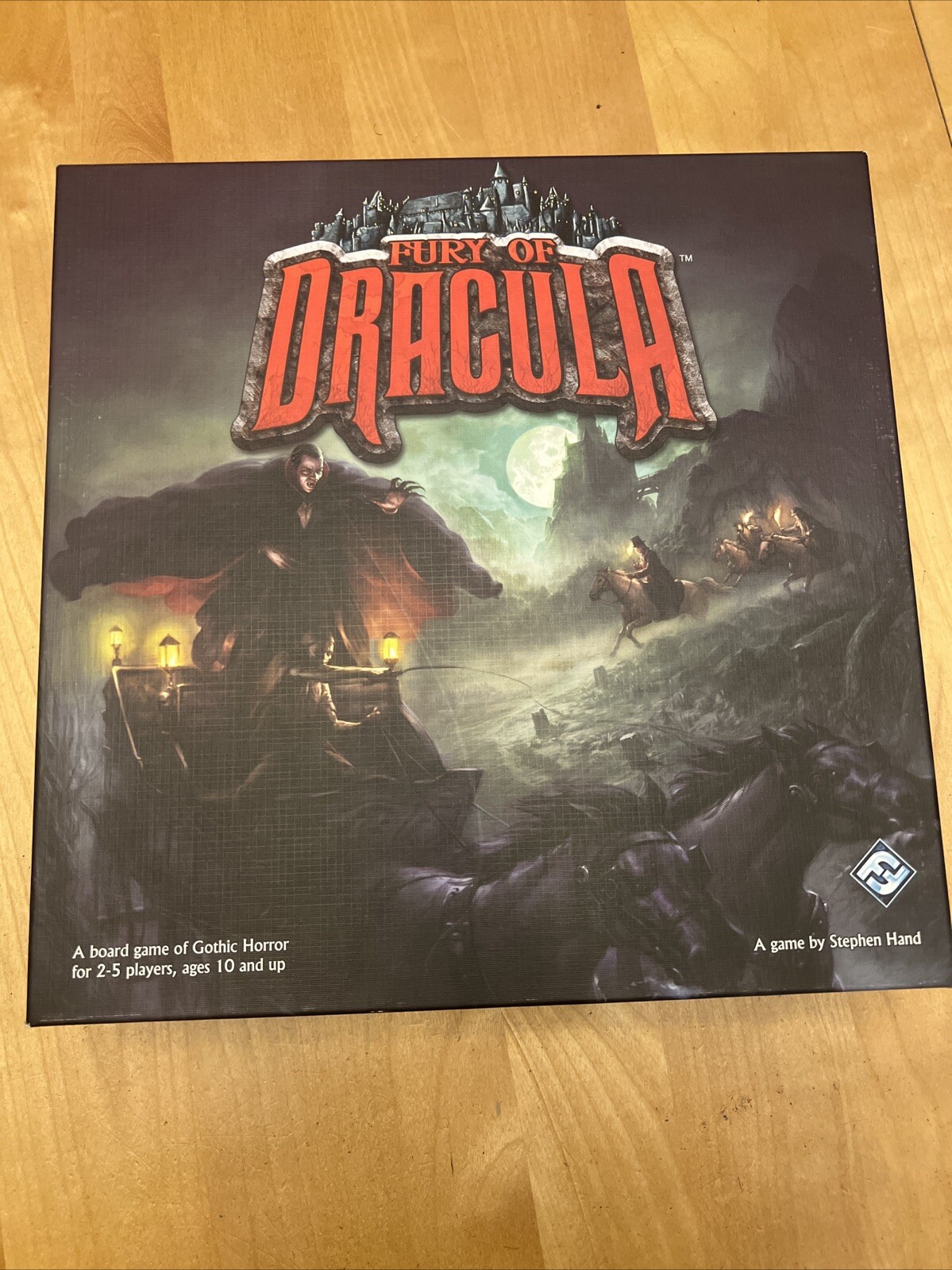 Fury Of Dracula Gothic Horror Board Game Fantasy Flight Games EUC Age 10+