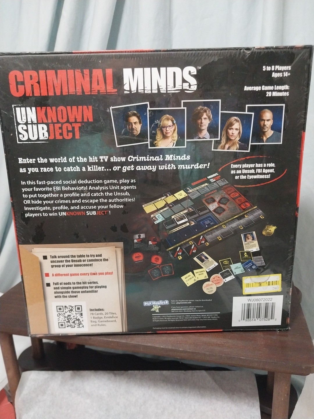 Criminal Minds Unknown Subject Board Game PlayMonster NEW SEALED 5-8 Players