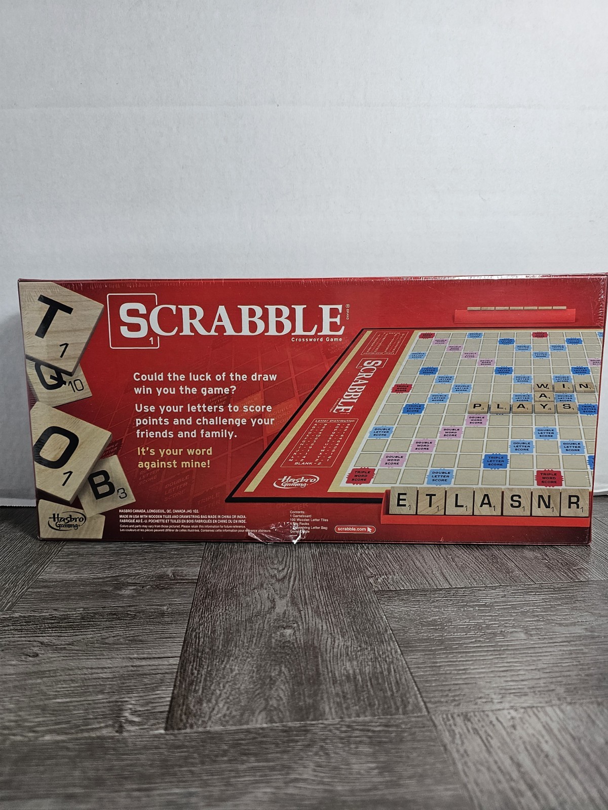 Hasbro Scrabble Game Classic Word Game Gameboard Crossword NEW Factory Sealed