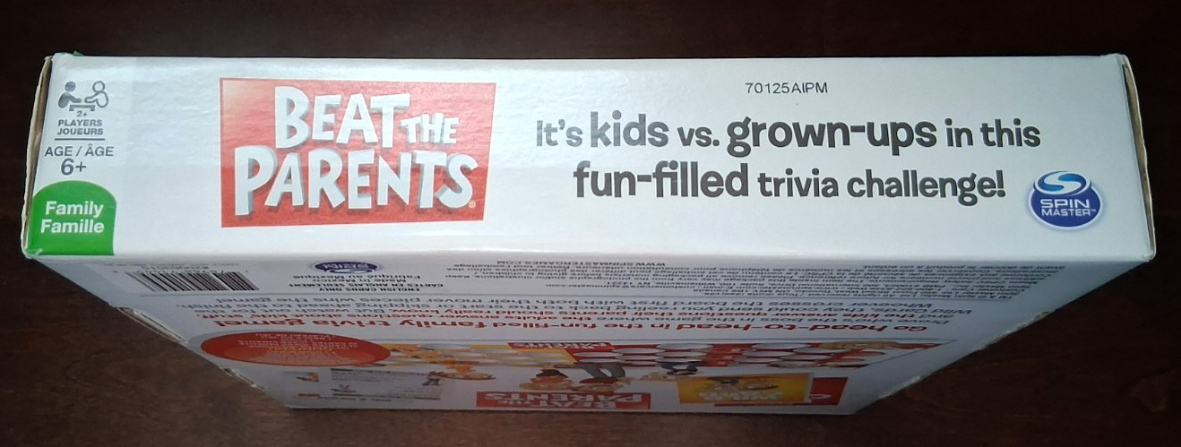 Beat the Parents Board Game Spin Master Kids vs Parents Trivia Open Box Unplayed