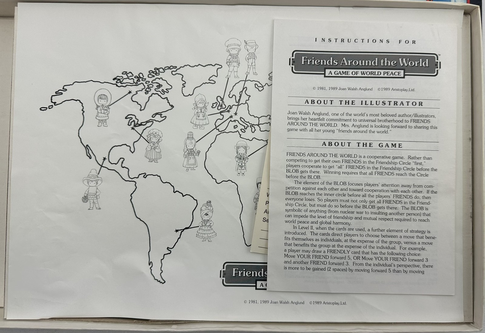 1989 Friends Around the World Game by Aristoplay Complete Very Good Condition