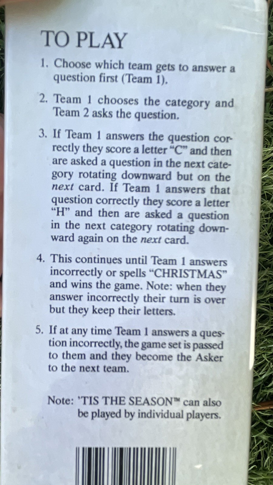 Tis The Season Christmas Trivia Card Game Family Timeless Holiday Knowledge Fun