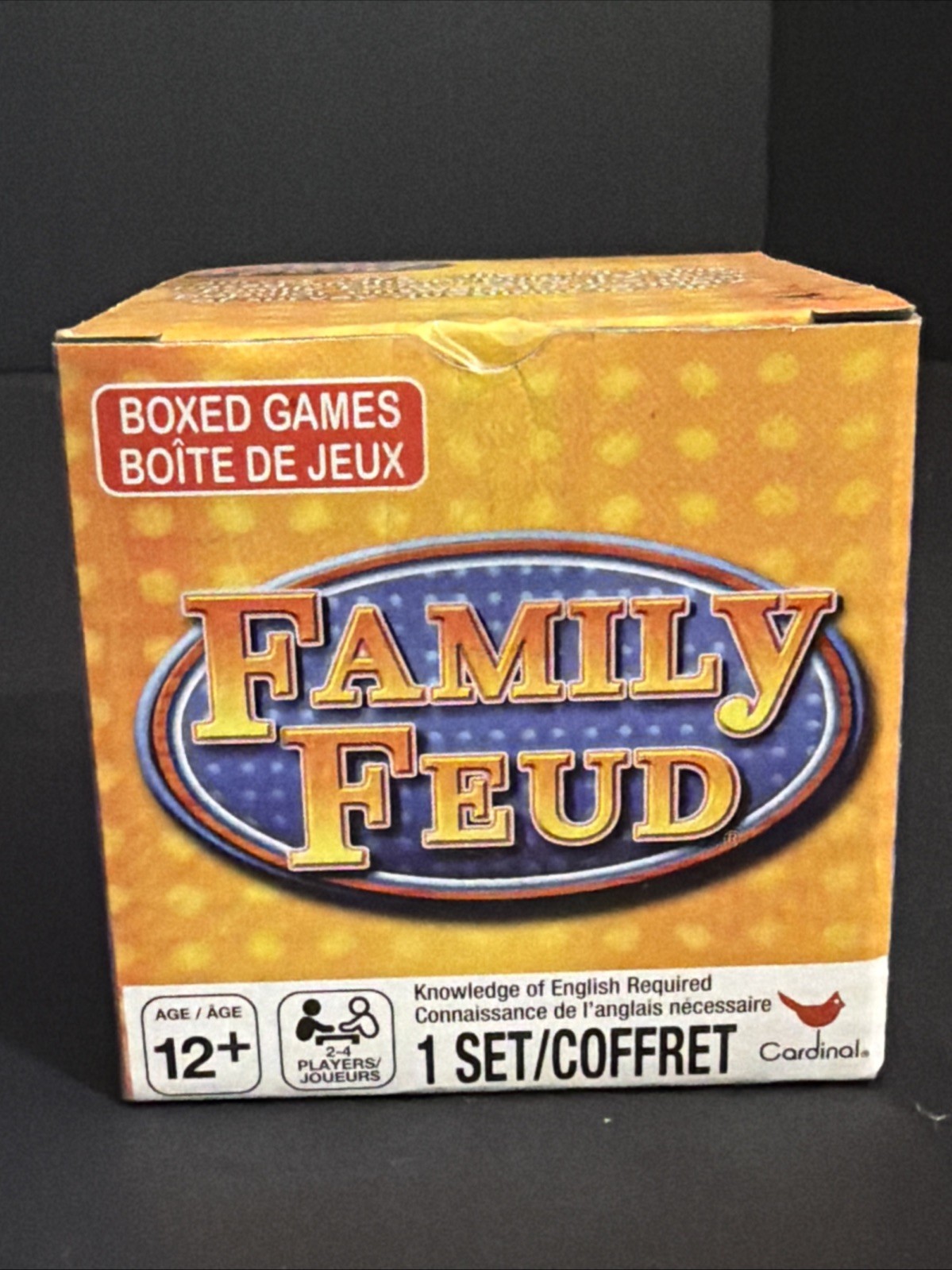 Cardinal Family Feud Boxed Card Game, 57 Cards, TV Game Show, Age 12+