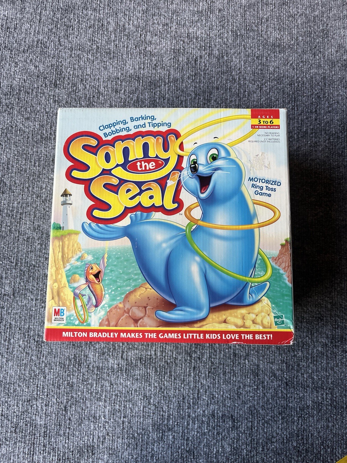 NEW – SONNY THE SEAL GAME – MOTORIZED RING TOSS GAME – AGES 3-6 – MADE IN 1998