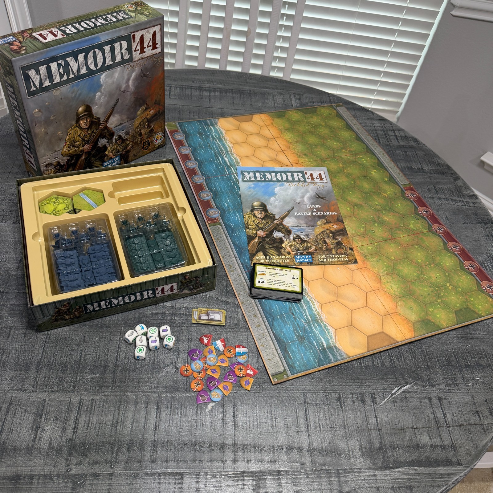 MEMOIR ’44 Days of Wonder (2004) Board Game – 7301 Richard Borg – FLAWLESS!