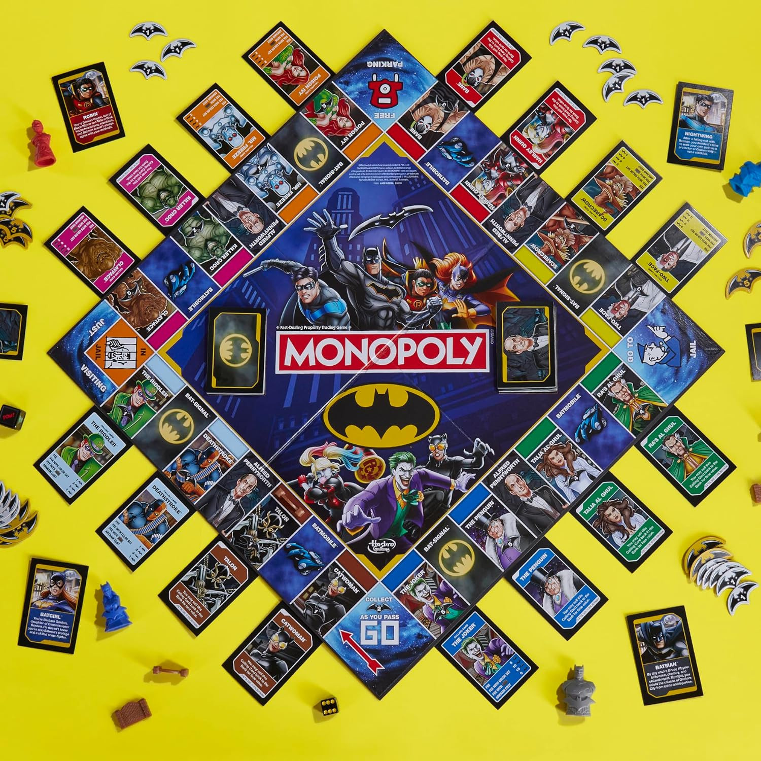 Monopoly Batman Edition Board Game | Monopoly Game for Batman Fans | Ages 8 and