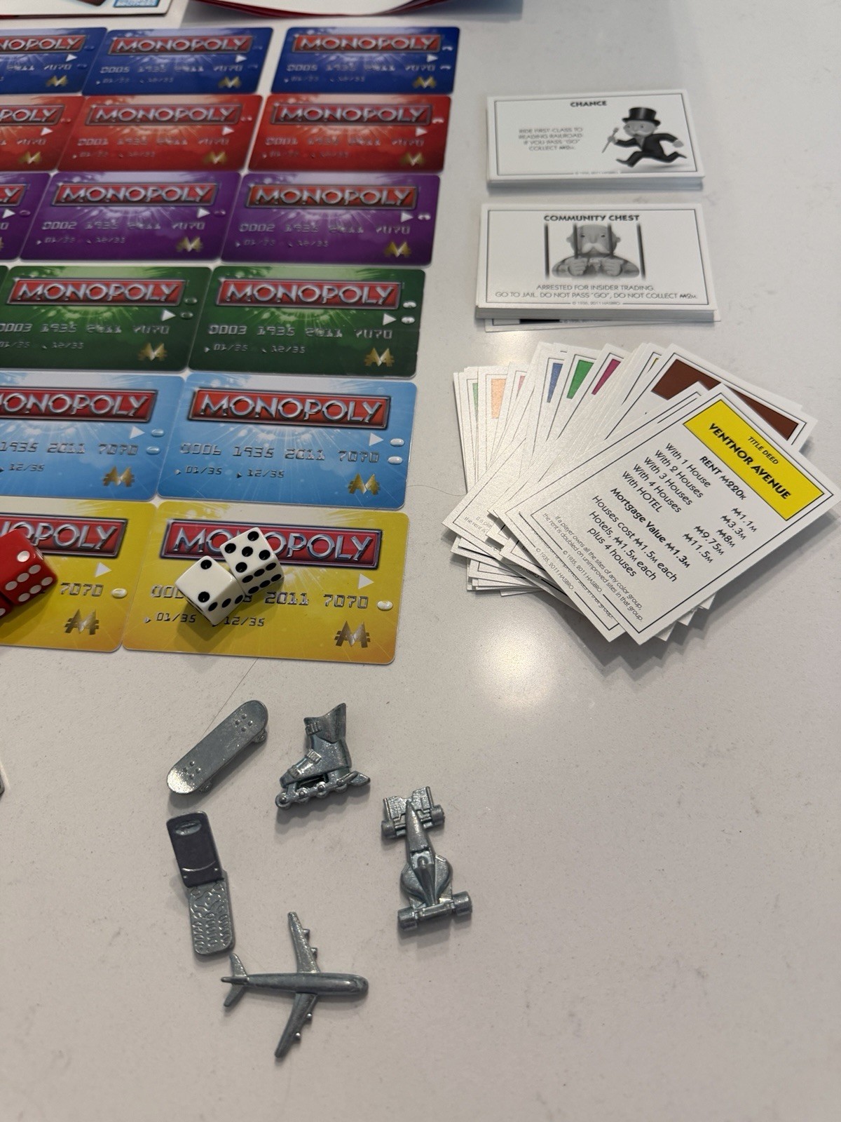 2011 Monopoly Electronic Banking Replacement Parts Pieces