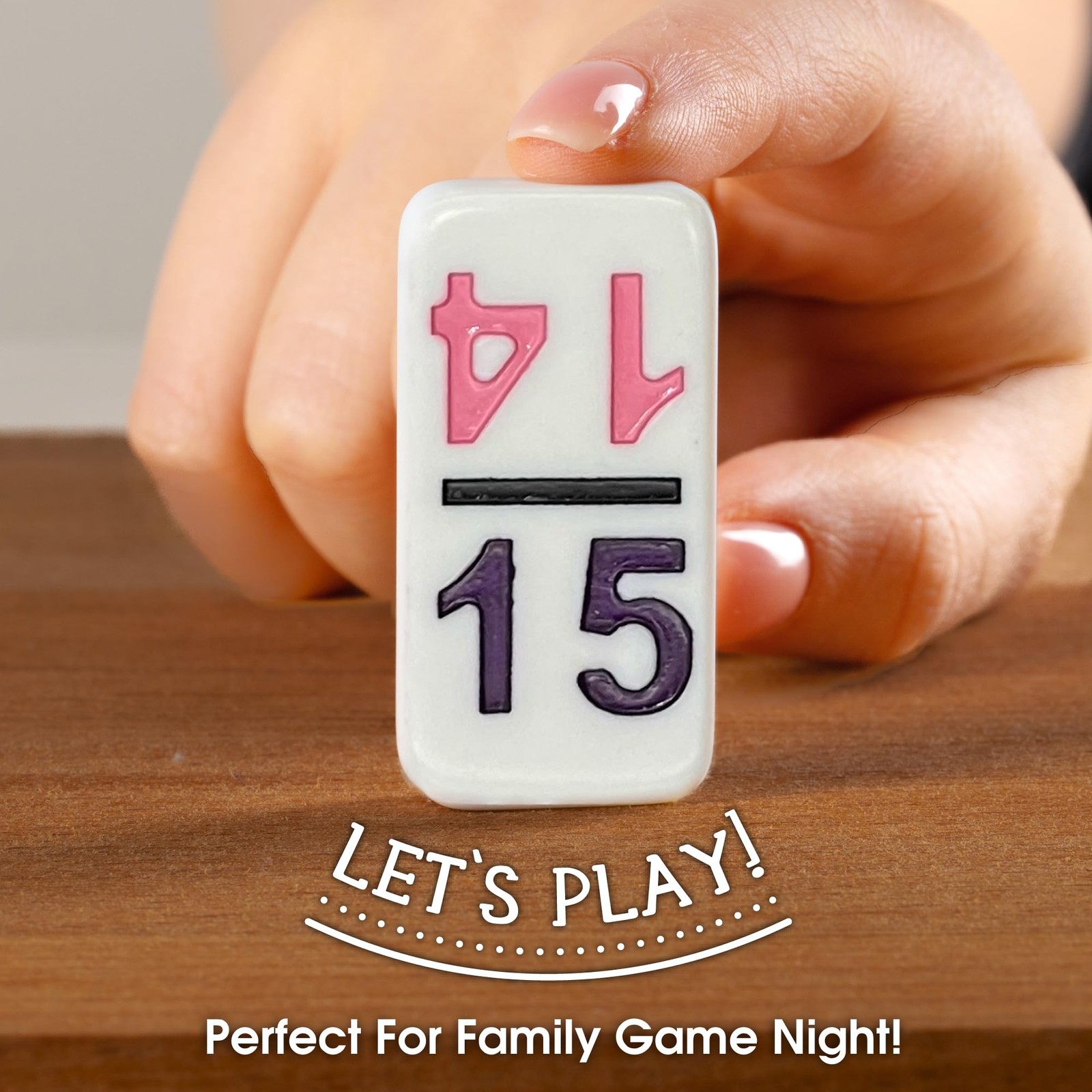 Chh 15 Professional Double Domino Color Numbers 136 Pieces Domino Set For All