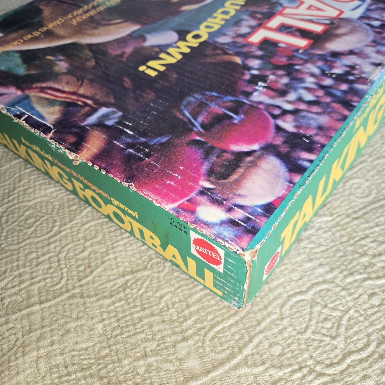 Mattel Talking Football Game – 1971 – Hear It Happen – COMPLETE- WORKING