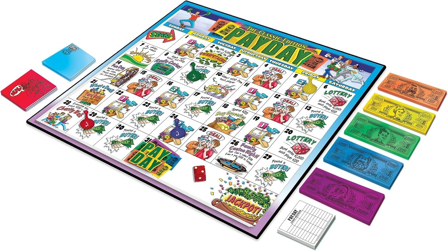 Pay Day – Exciting 1970s Family Game for Financial Literacy, 2-4 Players, Ages 8