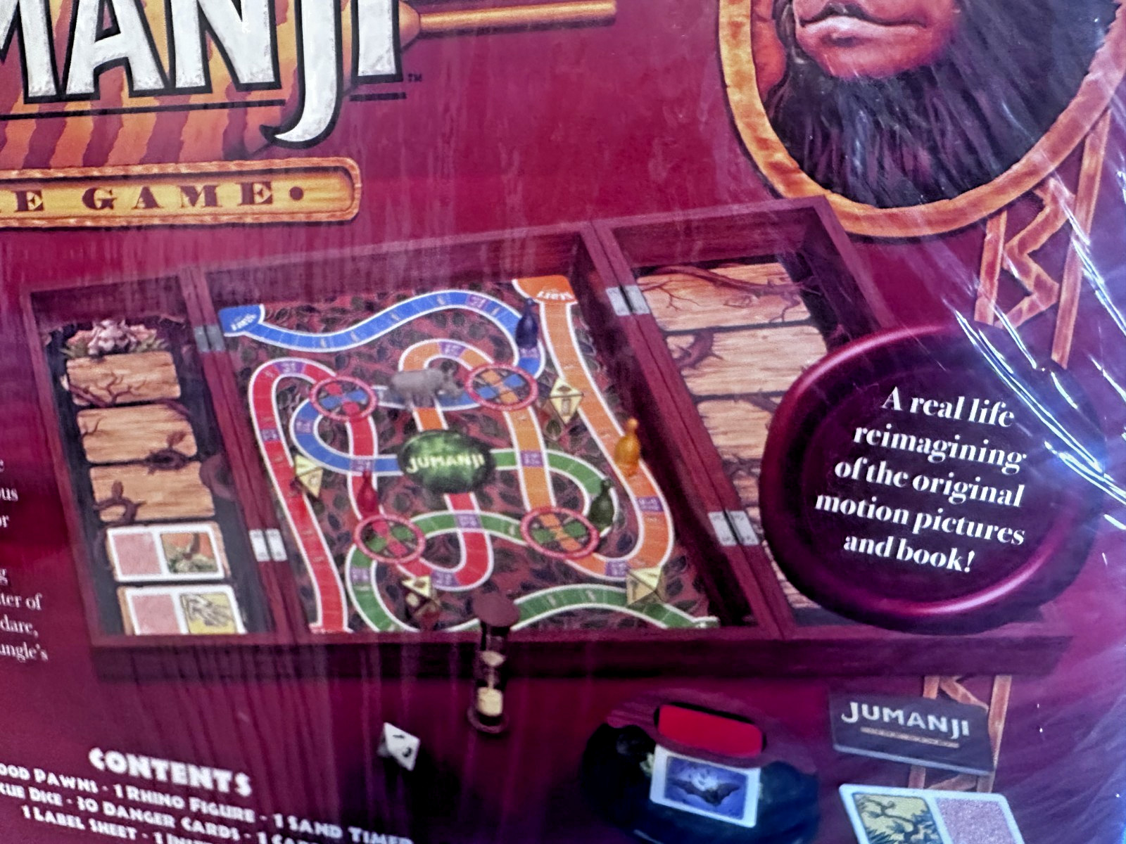 Jumanji the Game Real Wooden Box Edition of the Classic Adventure Board – SEALED
