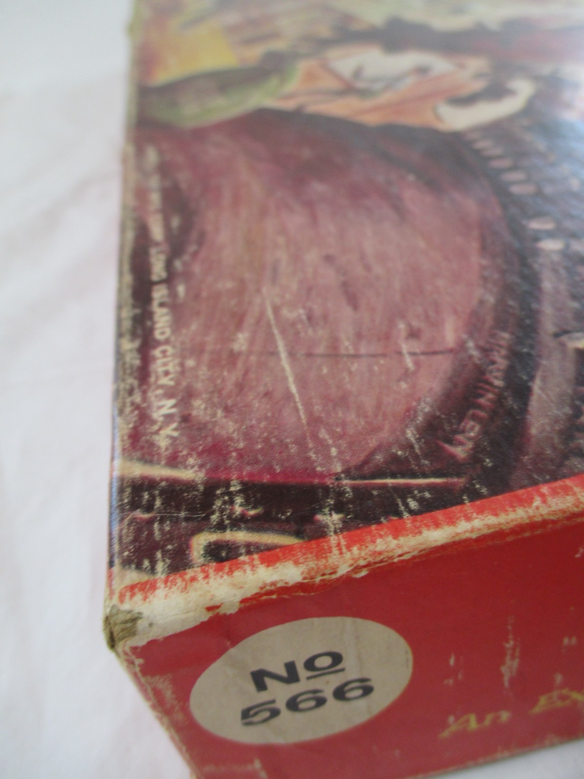 Vtg. BAT MASTERSON WESTERN BOARD GAME BY LOWELL 1958. May be Incomplete.