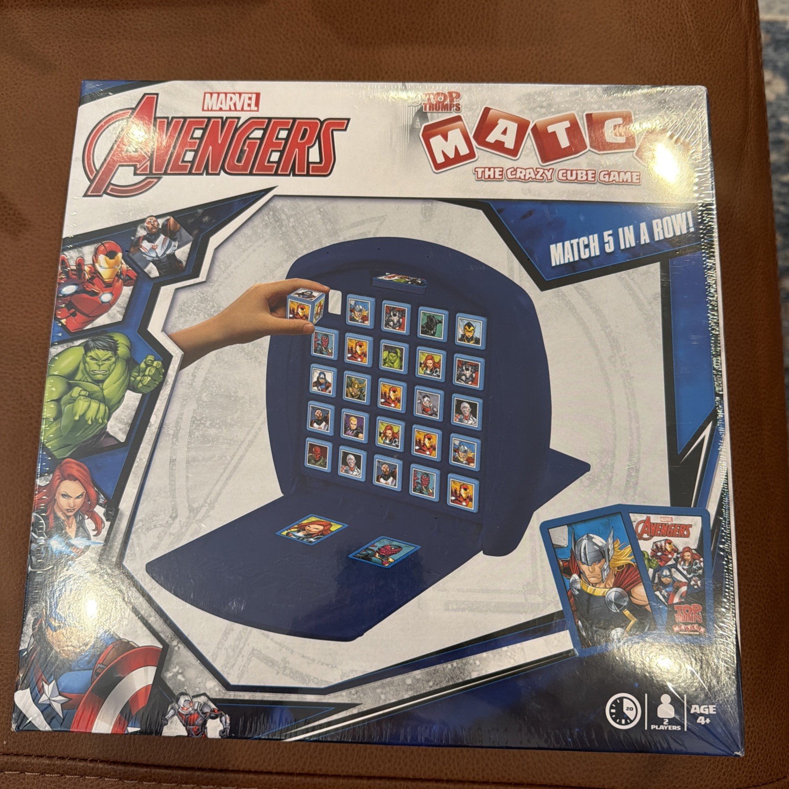 Marvel Avengers Match Board Game NEW SEALED Play with Captain America, Iron Man