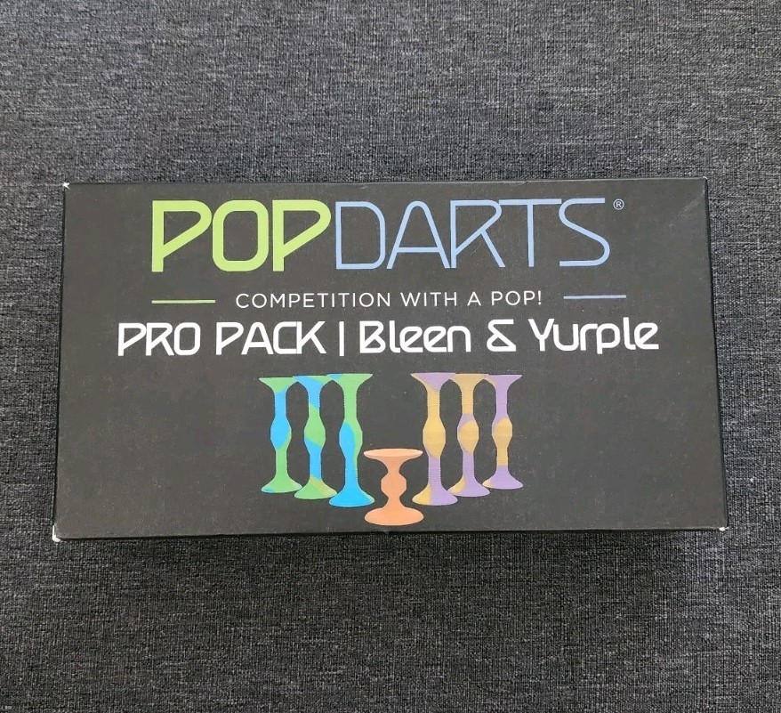 NEW Pop Darts Pro Pack | Bleen & Yurple Set Indoor Popdarts Family Game