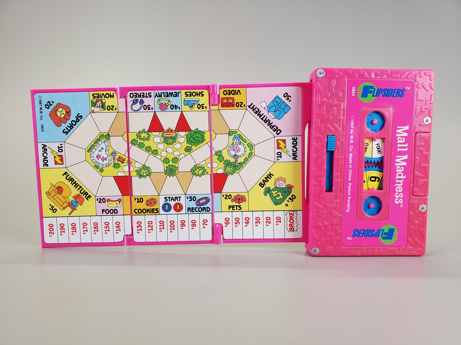 Vintage 1987 Milton Bradley FLIPSIDERS Mall Madness Complete w/ Cardback