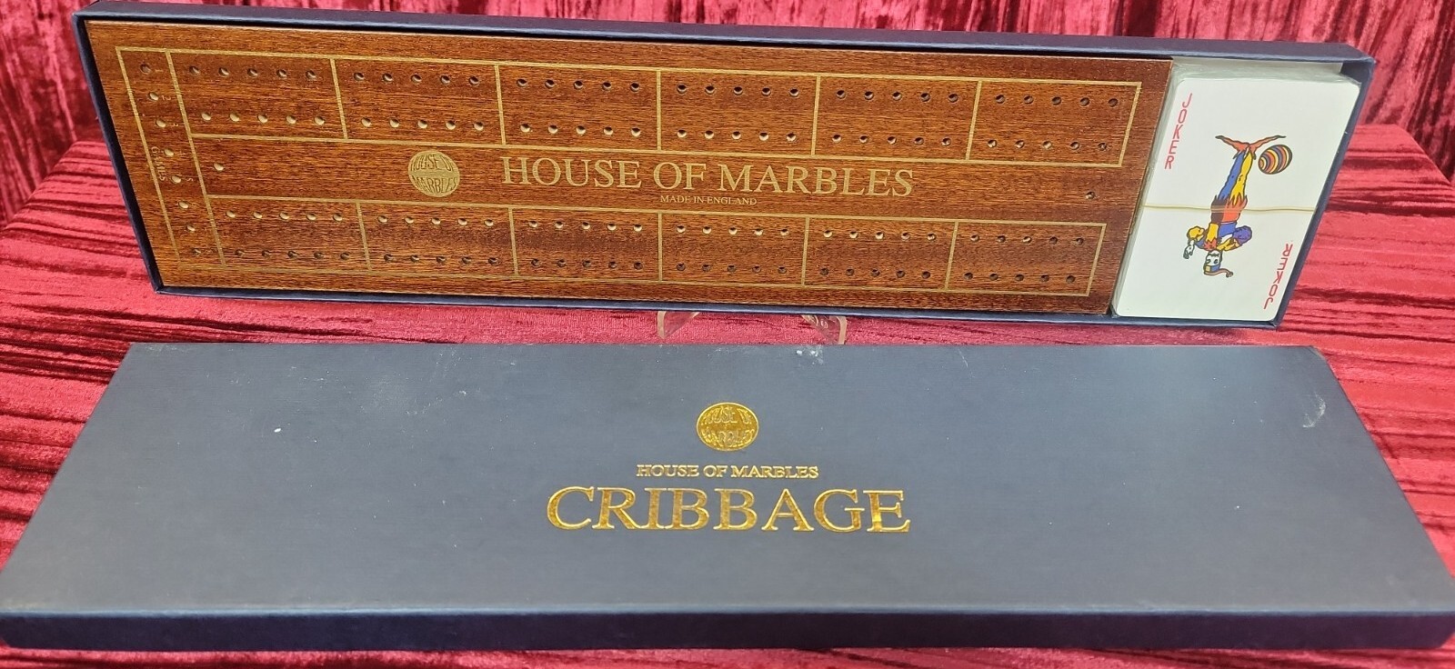 Vintage CRIBBAGE House of Marbles New Sealed preowned cards game fin family