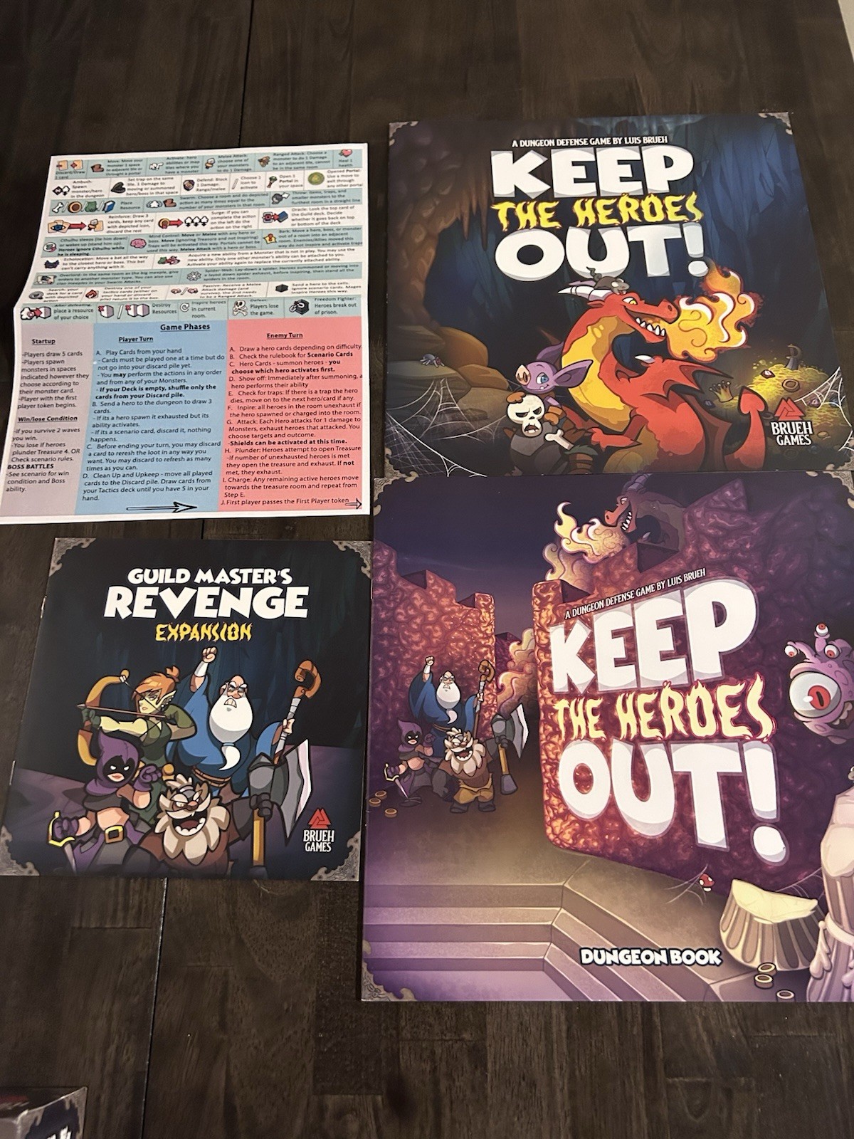Keep The Heroes Out Board + Guildmaster’s Revenge + Great Dreamer (VHTF!)