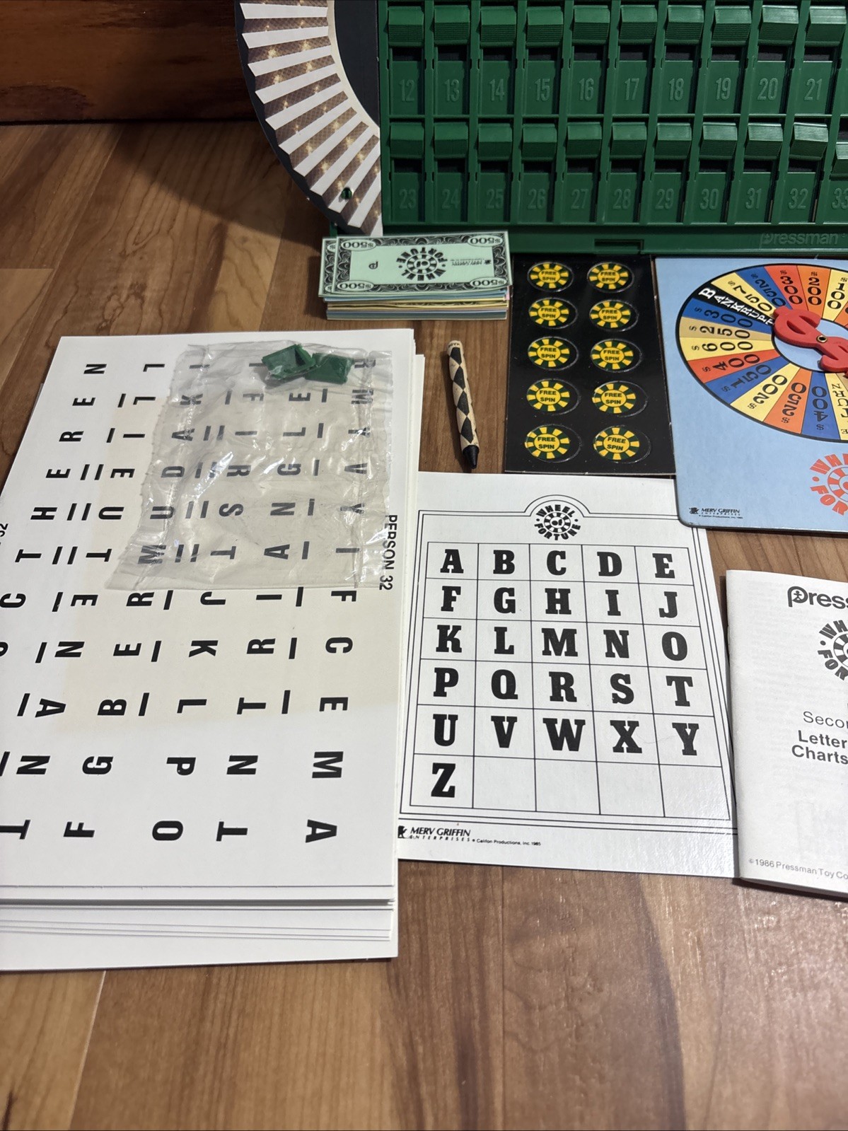 Wheel Of Fortune Game 2nd Edition Pressman 1985 Complete -1016SH