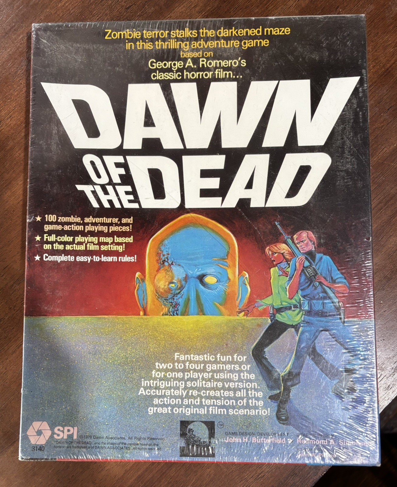 Factory-sealed Vintage 1978 Dawn of the Dead SPI 3140 Board Game