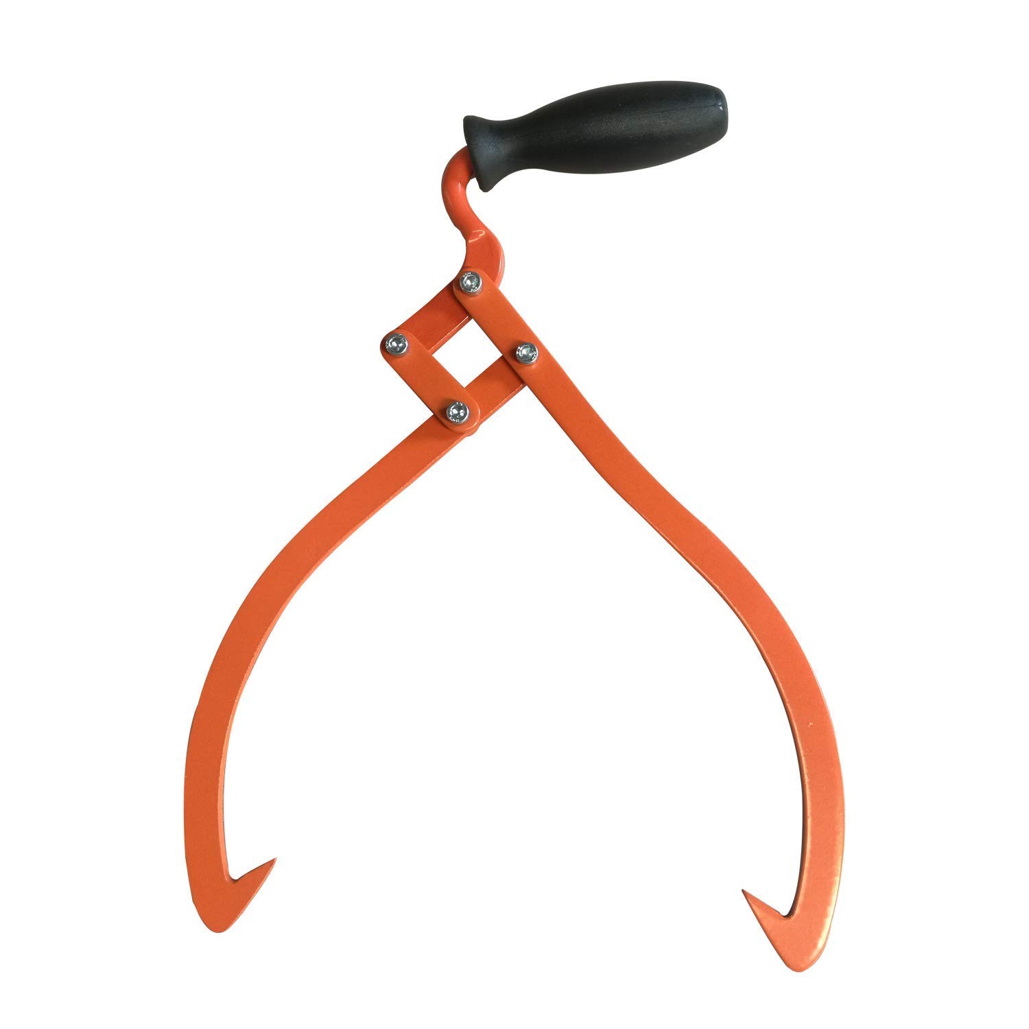 Log Tongs Logging Skidding Non-Slip Grip- Lifting, 16 in, Orange