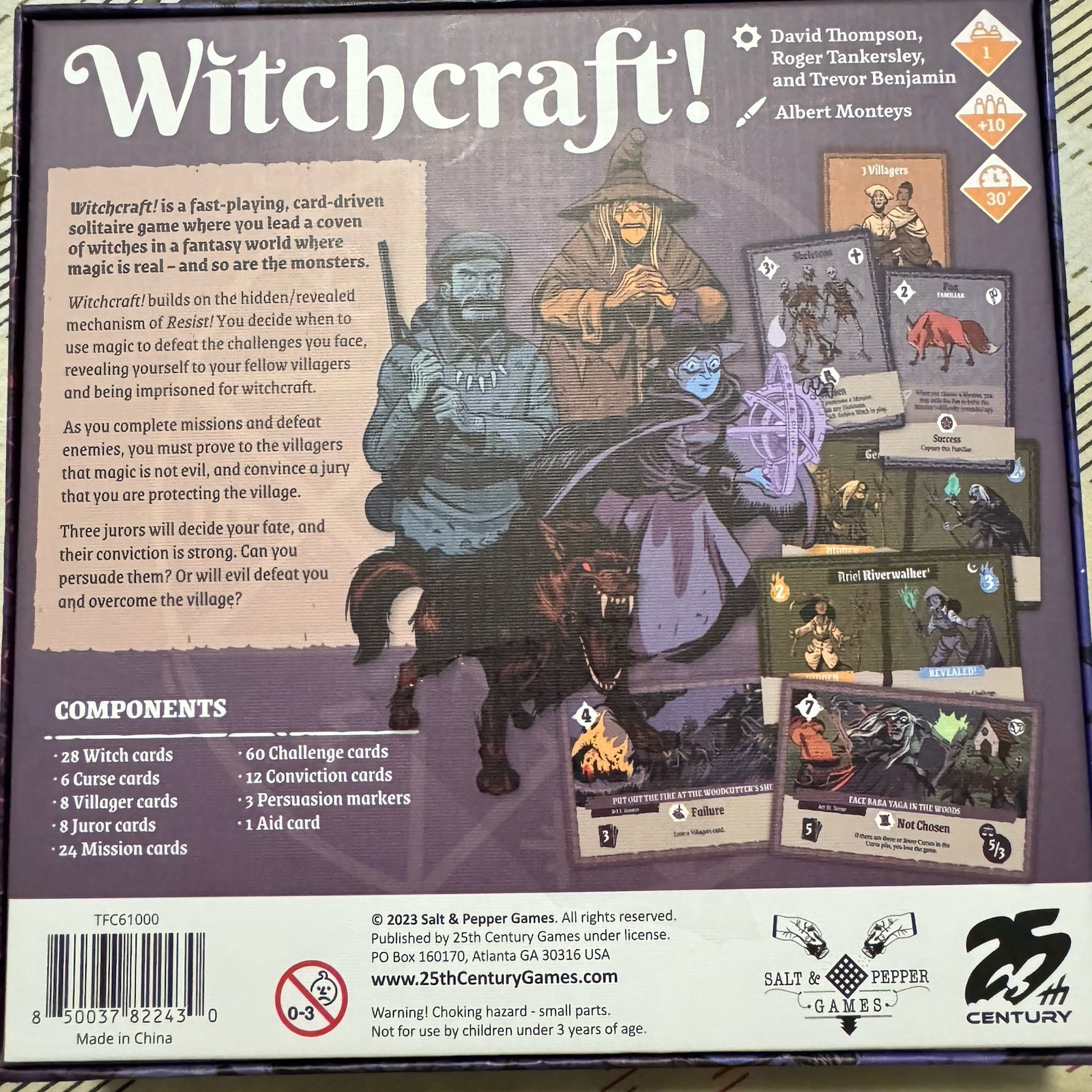 Witchcraft! the card game, 25th Century Salt & Pepper Games Excellent Condition