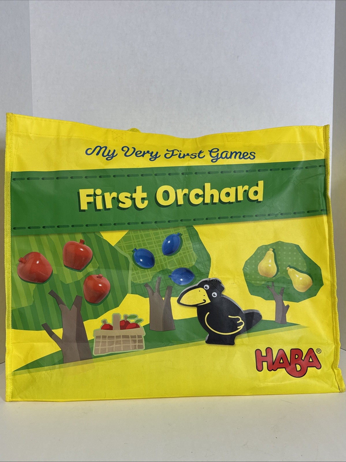 Limited Edition Haba My Very First Game Orchard Honga LARGE Tote Bag USA Rare
