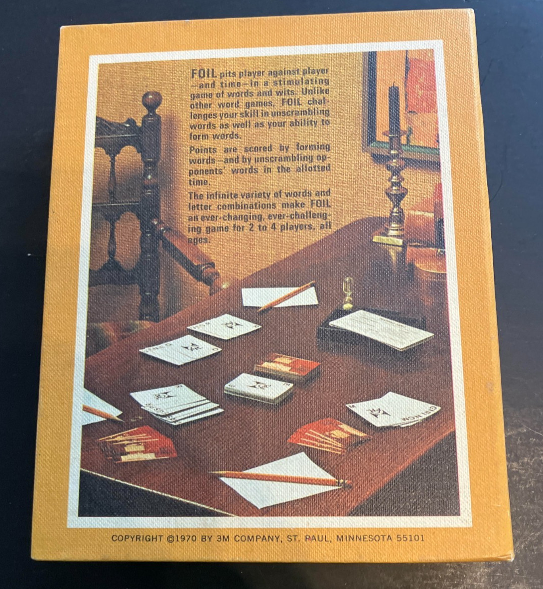 Vintage 1970 Foil – 3M Game – “Stimulating Game of Words N’ Wits” – Complete