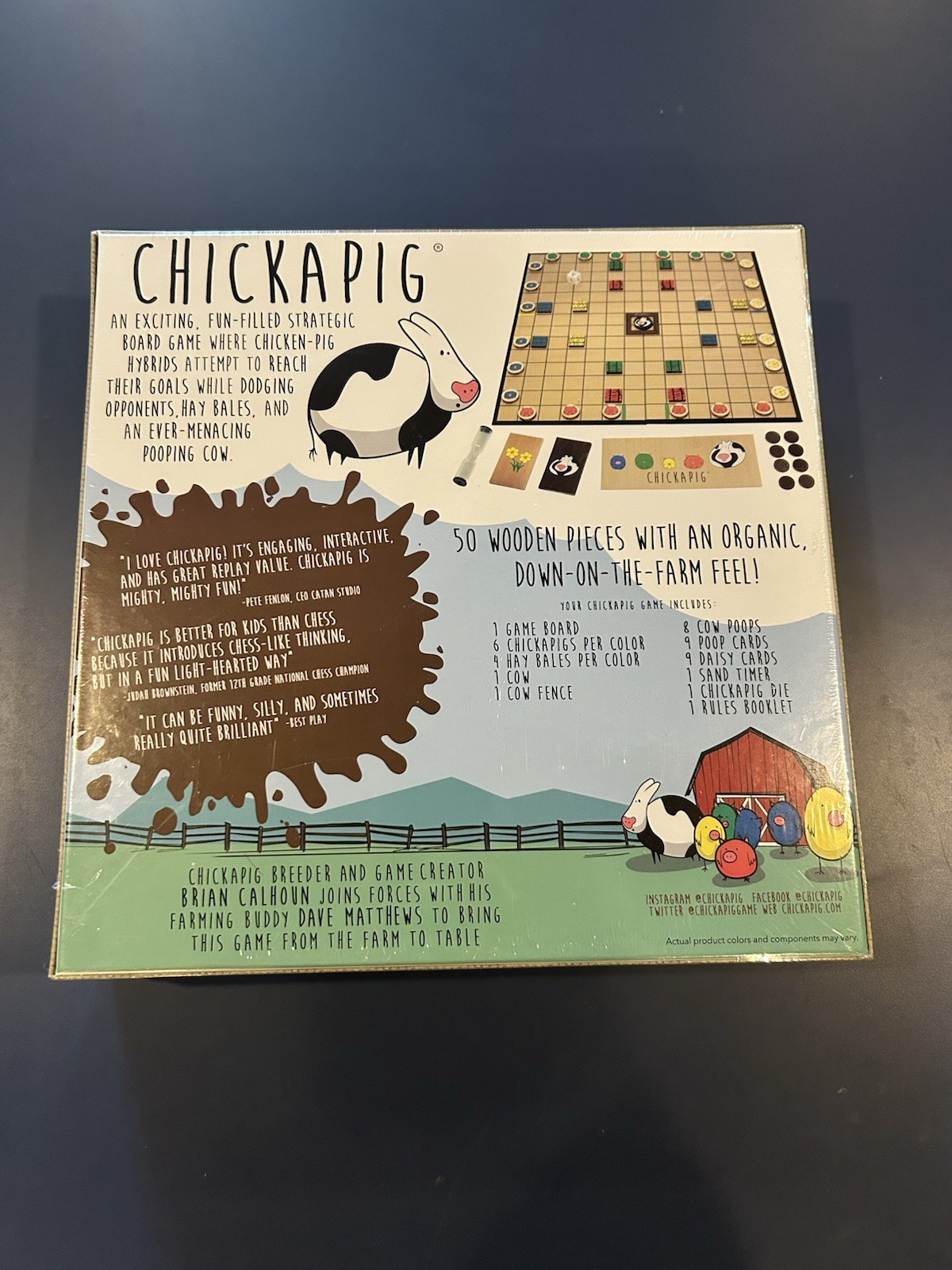 New Sealed Chickapig Strategic Family Fun Board Game 2-4 Players Ages 8+