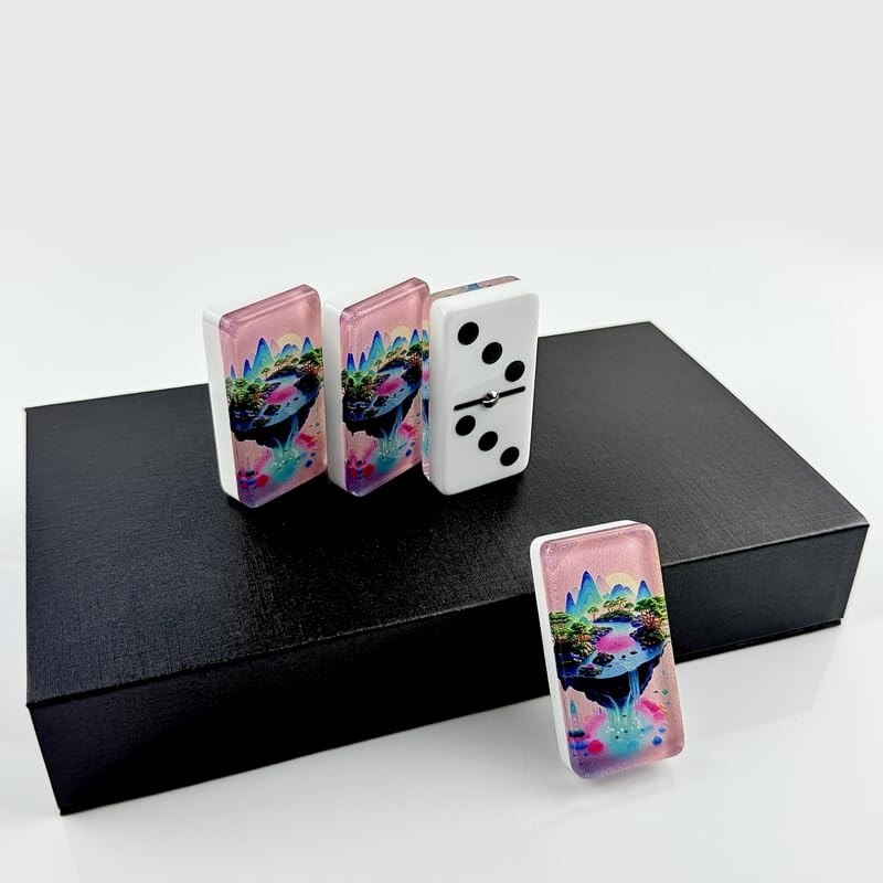Dominos Set for Adults Kid – Dominoes – Board Games, Double 6 Dominoes Family…