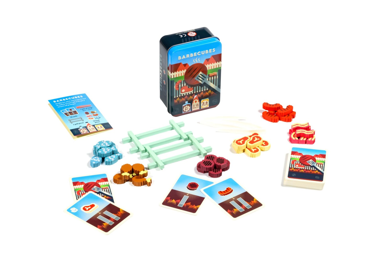 Barbecubes By Alley Cat Games For Ages 6 And Up 2 To 6 Players Fast-Paced Bbq