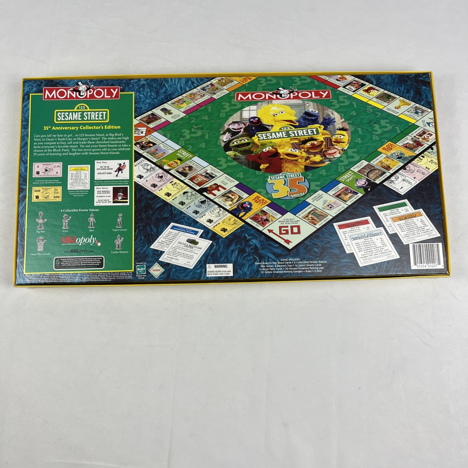 Monopoly Sesame Street 35 Years 2004 Hasbro 100% Complete in packaging