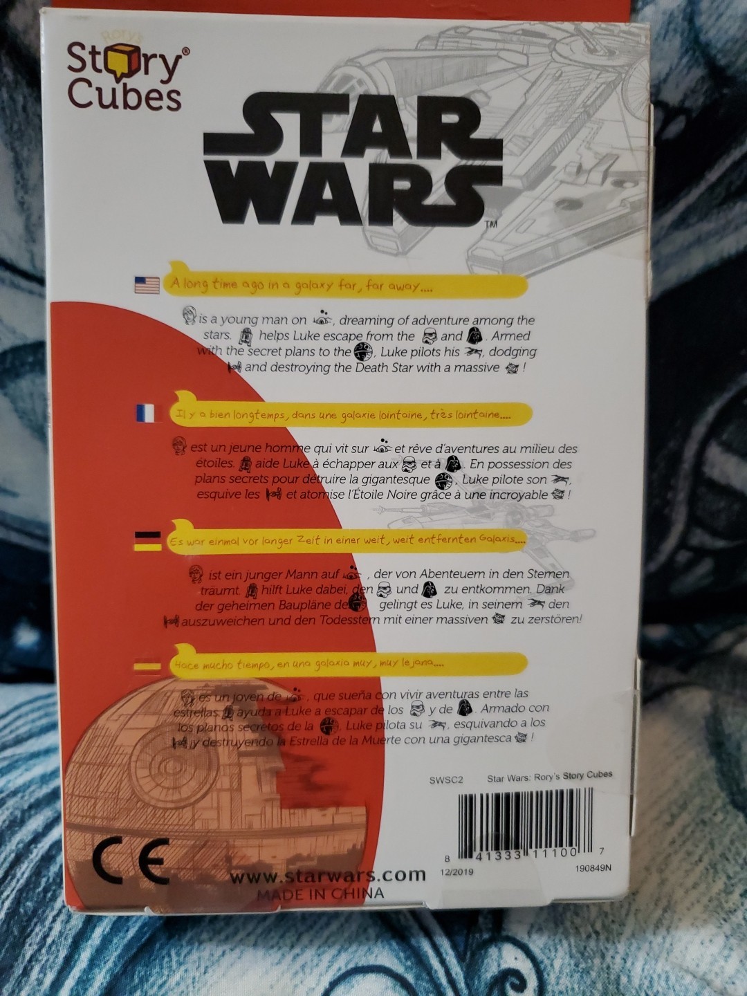 Rory’s Story Cubes Star Wars Edition Sealead+ Yacht Duce Game,dungeons DICE Open