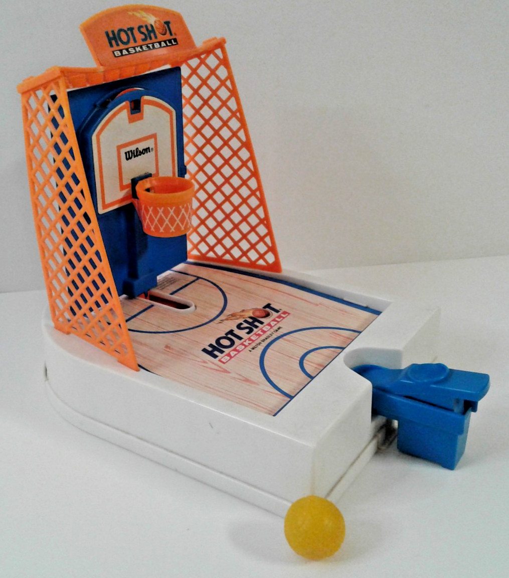Vintage 1992 Milton Bradley Hot Shot Basketball Travel Game