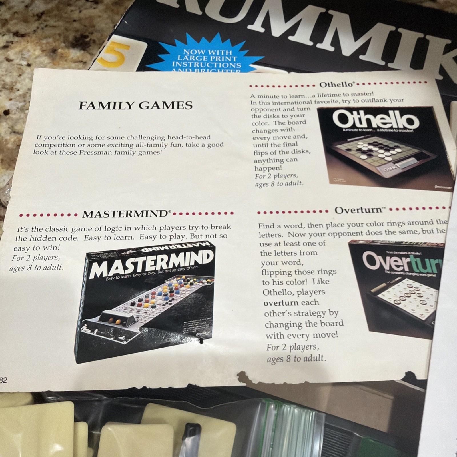 THE ORIGINAL RUMMIKUB RUMMY TILE GAME VINTAGE 1990 PRESSMAN 100% COMPLETE VTG