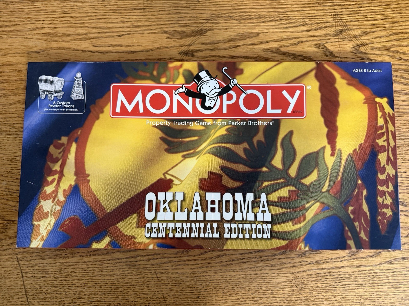 Parker Bros. Monopoly Oklahoma Centennial Edition Board Game 2 to 6 Players-EUC