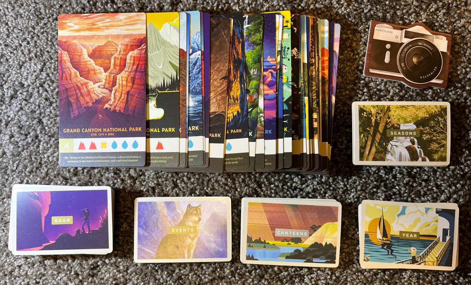 Keymaster Games: PARKS Board Game 1st Ed + Nightfall & Wildlife Expansions (NIS)