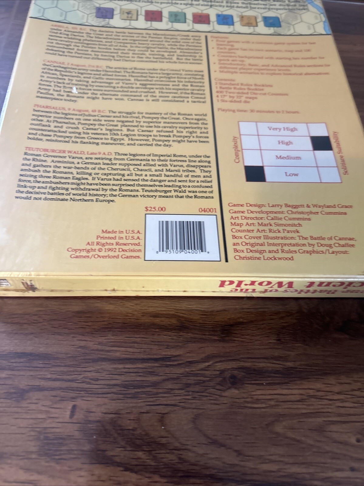 Four Battles of the Ancient World – Decision Overlord Games wargame New & Sealed