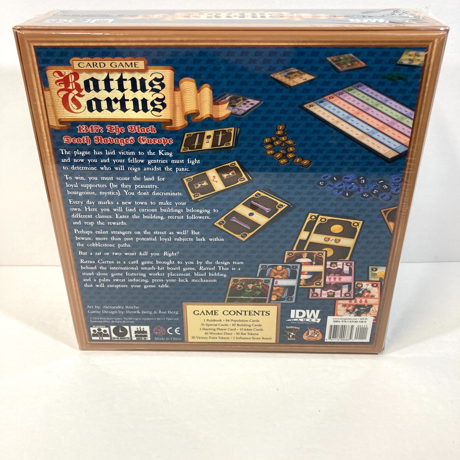 new RATTUS CARTUS BOARD GAME idw white goblin english OOP card strategy SEALED