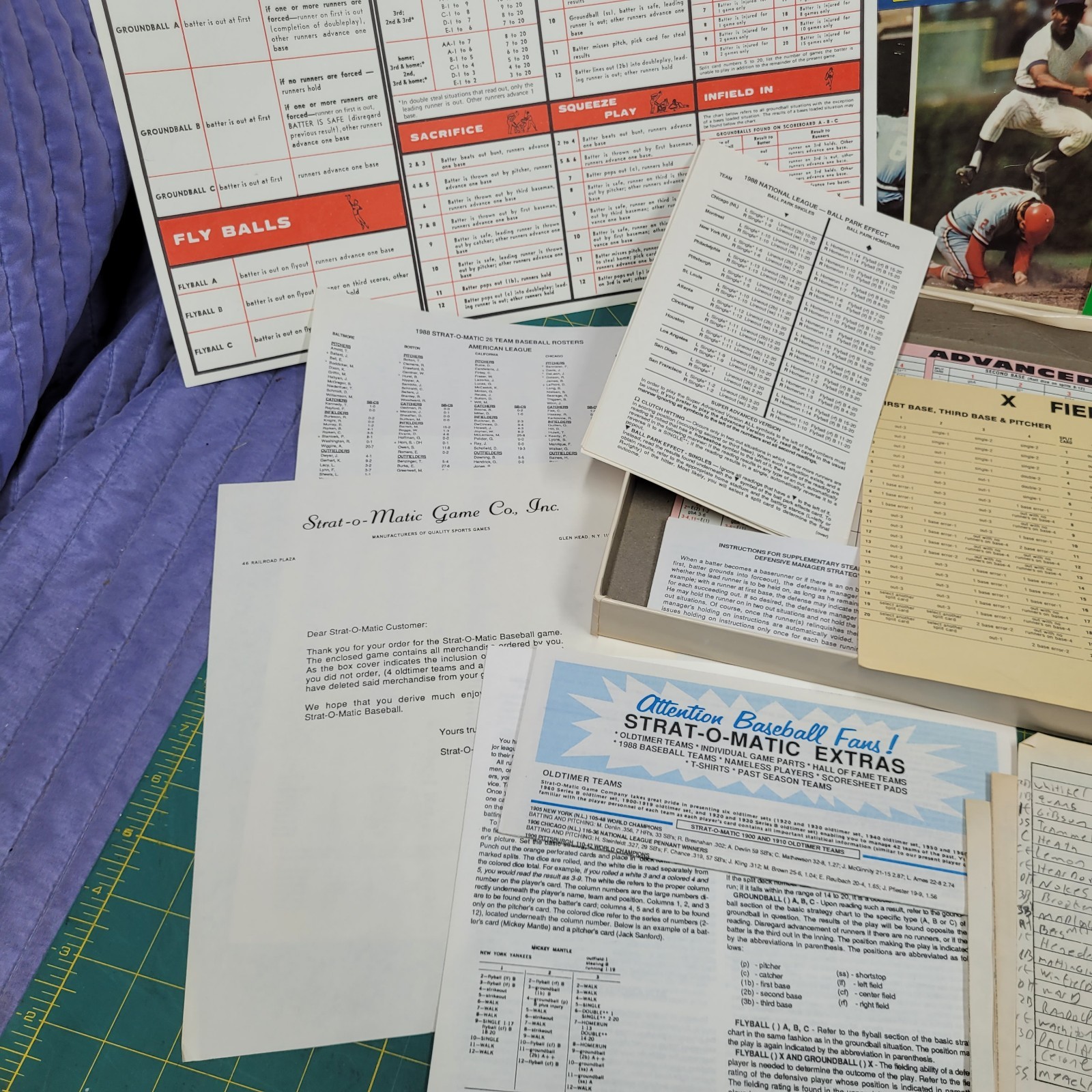 Vintage Strat-O-Matic Baseball Game Including all teams from 1980 & More USED