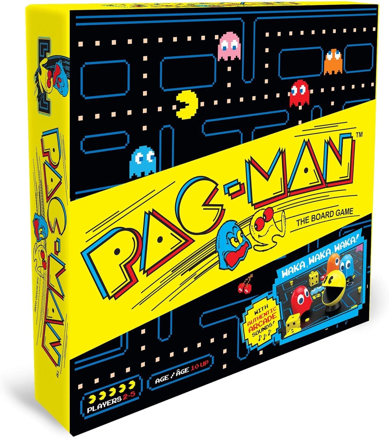 Collaborative Pac-Man Board Game: Electronic Pawn, Classic Waka Sounds, Ages 10+