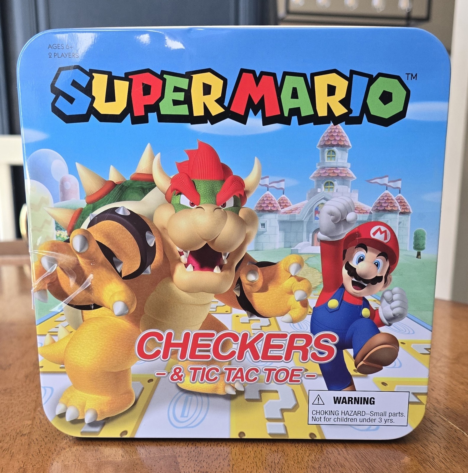 Super Mario Checkers Tic-Tac-Toe Collector’s Game Set Brand New/Sealed