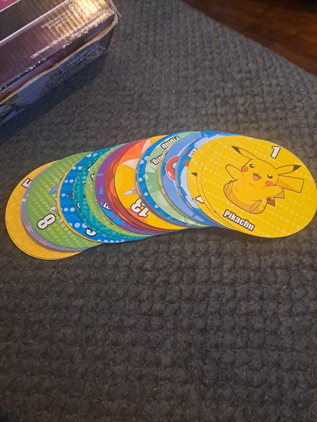 Pokemon Diamond and Pearl Poke Ball flip game 2007 Replacement 60 Game Cards