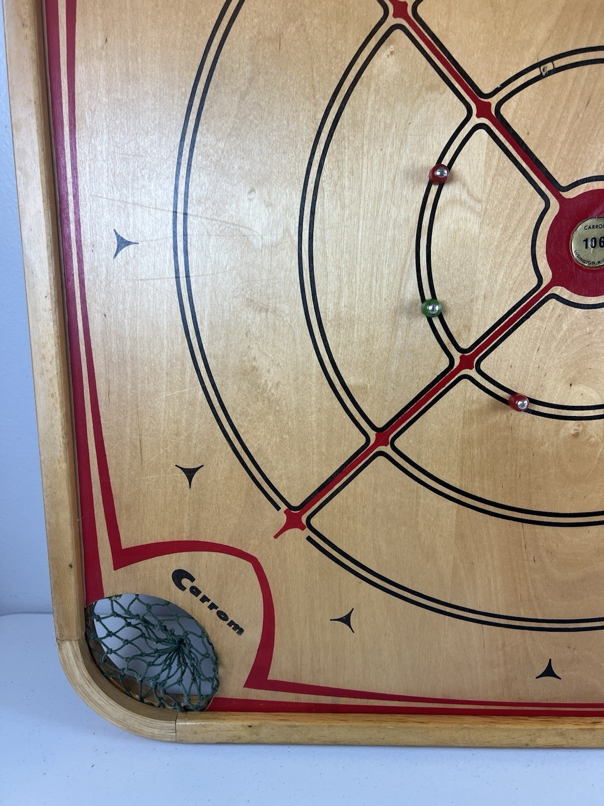 Vibrant VTG 1960s Carrom Model 106 Double Sided-Nice Wall Art Game Room Man Cave