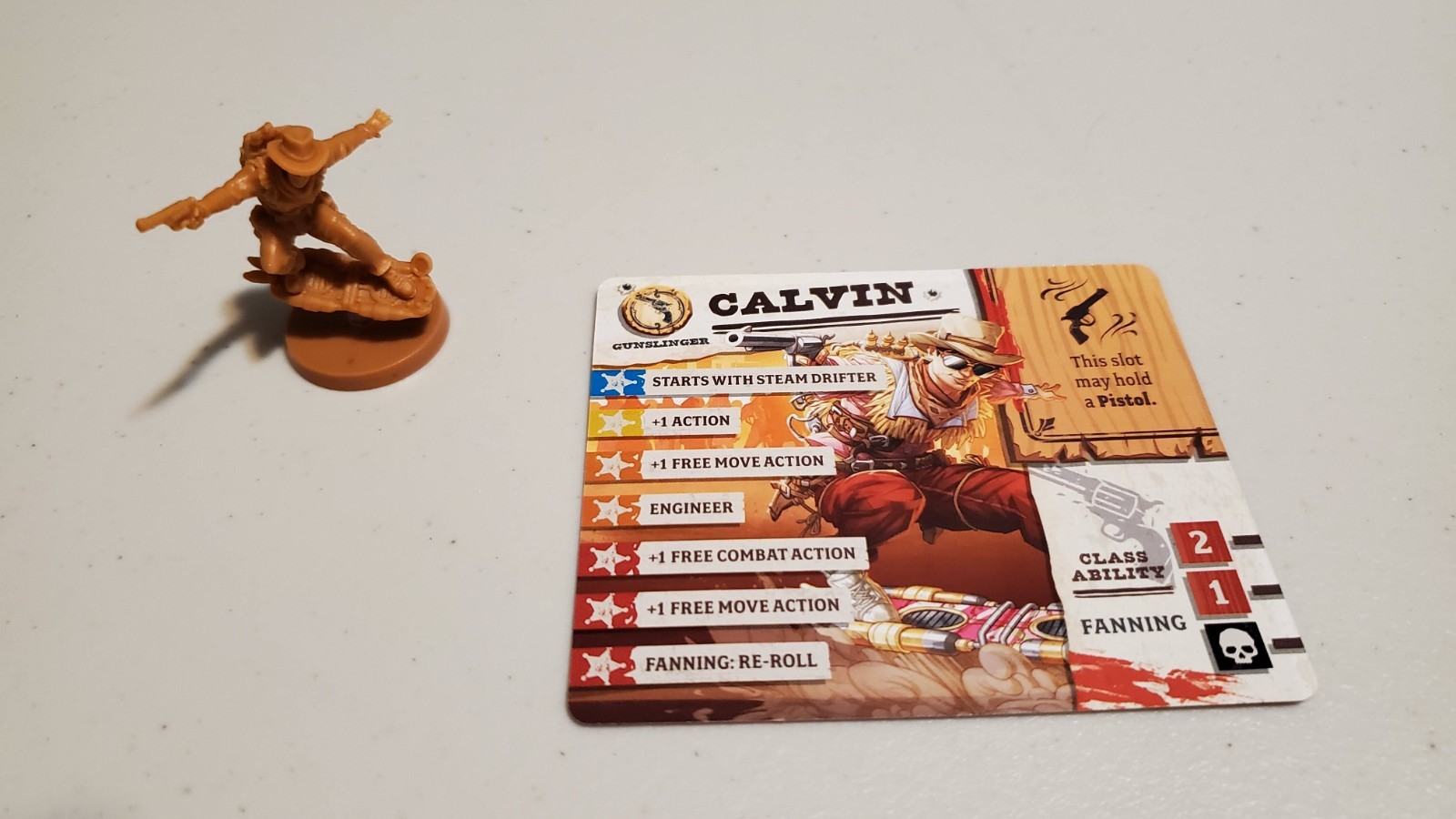 Zombicide Undead or Alive Steampunk Extras Calvin