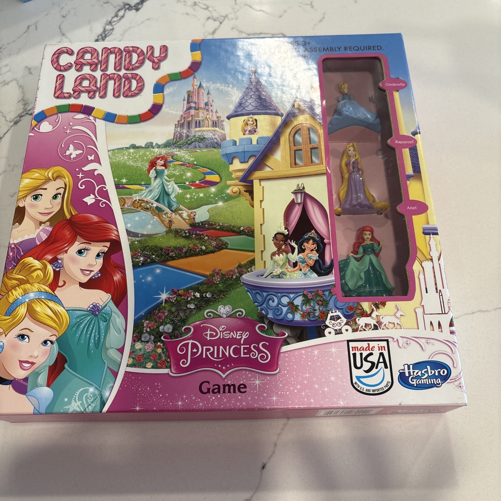 Candy Land Disney Princess Edition Board Game. For Parts. Board Broken.
