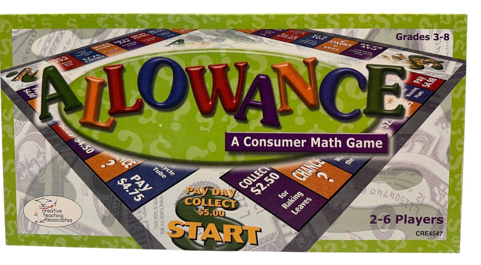 ALLOWANCE A Consumer Math Game Grades 3-8 Money Management Skills Home School